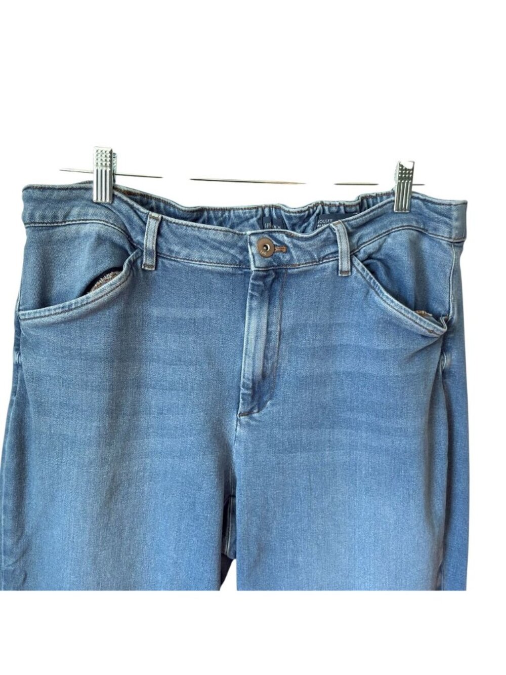 J Jill Womens Denim Jeans Size 18 Trouser Full Leg Elastic Waist High Rise 31" - Picture 2 of 14